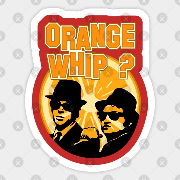 Orange Whip ? Sticker by Happy Asmara